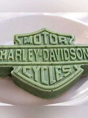 Fruit burst Harley Davidson Green Soap 5x3in 5oz HANDMADE Shea butter
